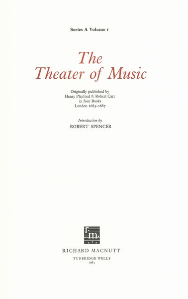 Theater Of Music / edited by Curtis Price.
