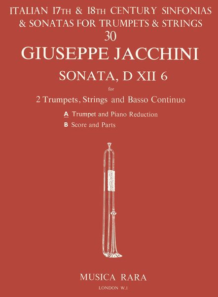Sonata In D No. XII/6 : For Trumpet and Piano / edited by Robert P. Block.