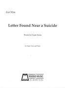 Letters Found Near A Suicide : For High Voice and Piano (1954).