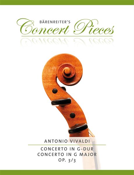 Concerto In G Major, Op. 3/3 : For Violin and Piano / edited by Kurt Sassmannshaus.