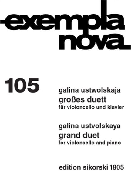Grand Duet : For Violoncello And Piano (1959).