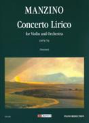 Concerto Lirico : For Violin and Orchestra (1978-79) - Piano reduction / Ed. Italo Vescovo.