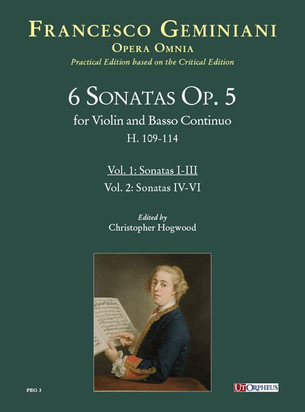 6 Sonatas, Op. 5 : For Violin and Basso Continuo - Vol. 1 / Ed. Christopher Hogwood.