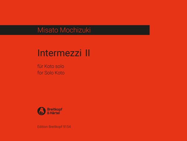 Intermezzi II : For Koto Solo (2002).