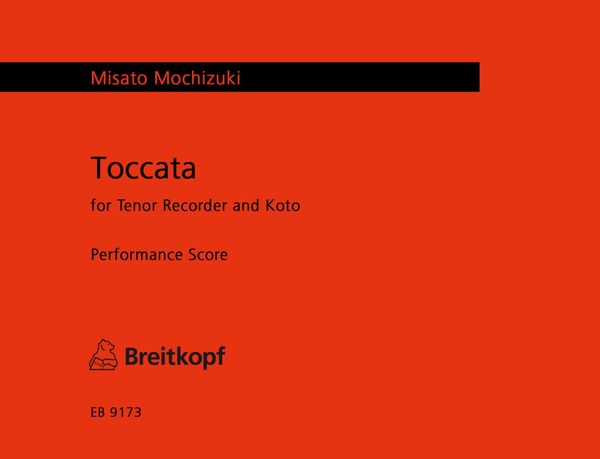 Toccata : For Tenor Recorder and Koto (2005).