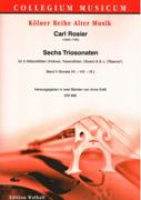 Sechs Triosonaten : Für 2 Altblockflöten (Violinen, Traversflöten, Oboen & B. C. - Band II.