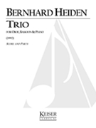 Trio : For Oboe, Bassoon, and Piano (1992).