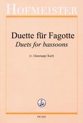 Duette Für Fagotte = Duets For Bassoons / Ed. Franz V. Glasenapp and Adolf Karl.