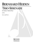 Trio-Serenade (1987) : For Clarinet, Violin, and Piano.