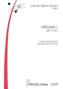Origami I : For Solo Clarinet In B Flat (2011).