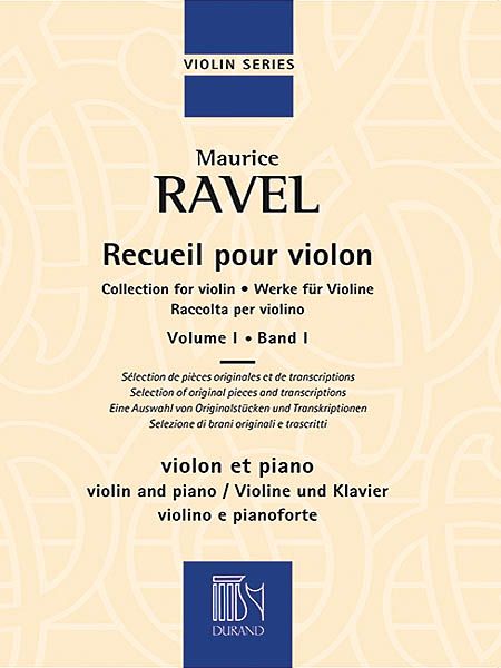 Recueil Pour Violon, Vol. 1 : For Violin and Piano.