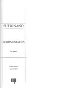 5 Commentaries : For Piano (2002/2004).