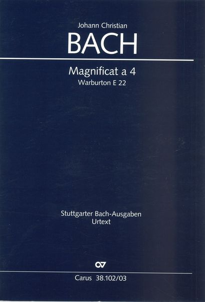 Magnificat A 4, Warburton E 22 (1760) / edited by Günter Graulich.