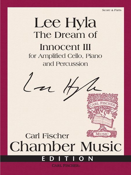 Dream Of Innocent III : For Amplified Cello, Piano and Percussion (1987).