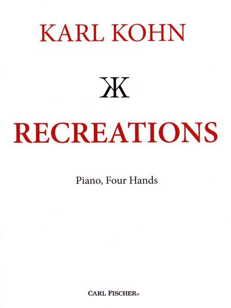 Recreations : For Piano, Four Hands (1968).