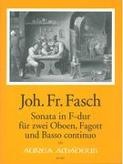 Sonata In F-Dur : Für Zwei Oboen, Fagott und Basso Continuo / edited by Yvonne Morgan.