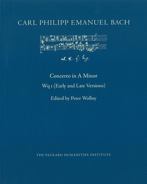 Concerto In A Minor, Wq 1 (Early and Late Versions) / edited by Peter Wollny.