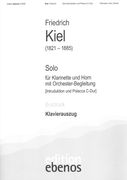 Solo : Für Klarinette und Horn Mit Orchester-Begleitung - Piano reduction.