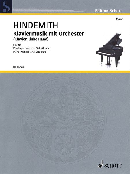 Klaviermusik Mit Orchester (Klavier: Linke Hand), Op. 29 (1923)- reduction For 2 Pianos.