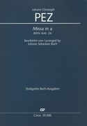 Missa In A, BWV Anh. 24 : arranged by Johann Sebastian Bach / edited by Frieder Rempp.