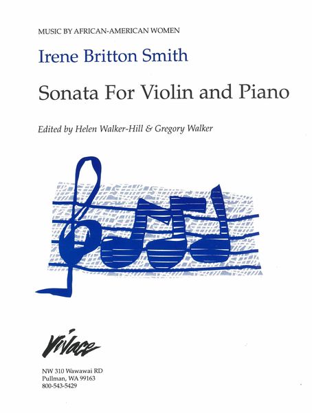 Sonata : For Violin and Piano / edited by Helen Walker-Hill & Gregory Walker [Download].