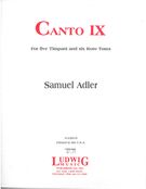 Canto IX : For 5 Timpani and 6 Rototoms.