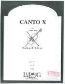 Canto X : For Cello Solo.