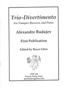 Trio-Divertimento : For Trumpet, Bassoon and Piano / edited by Bruce Gbur.