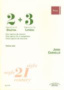 2+3 - Five Capricci For A Competition : For Violino Solo.