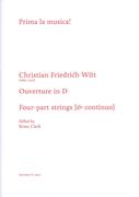 Ouverture In D : For Four-Part Strings (& Continuo) / edited by Brian Clark.