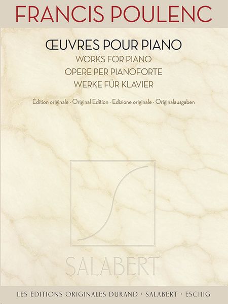 Oeuvres Pour Piano = Works For Piano : Original Edition.