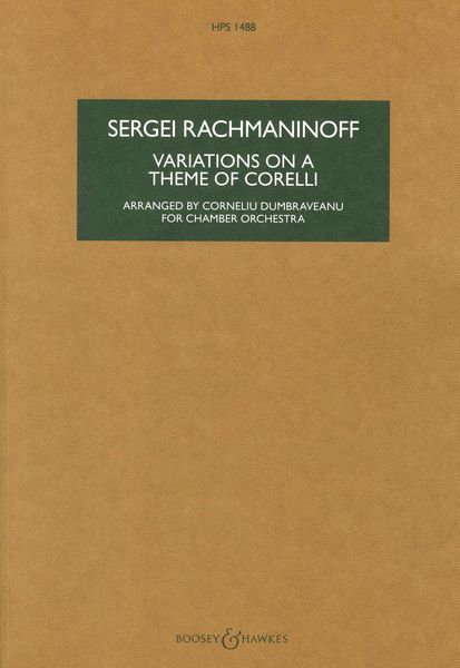 Variations On A Theme Of Corelli : For Chamber Orchestra / arranged by Corneliu Dumbraveanu.