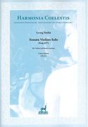 Sonata Violino Solo (Prag 1677) : Für Violine und Basso Continuo / Ed. Markus Eberhardt.
