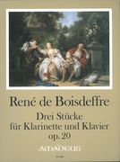 Drei Stücke, Op. 20 : Für Klarinette Oder Violine und Klavier / edited by Yvonne Morgan.