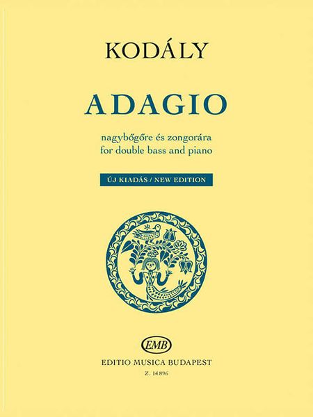 Adagio : For Double Bass and Piano / arranged by Norbert Duka - New Edition.