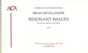 Resonant Images : For Mezzo-Soprano and Piano (2013).