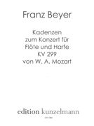 Kadenzen Zum Konzert Für Flöte und Harfe, K 299 von W. A. Mozart.