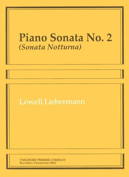 Piano Sonata No. 2 (Sonata Notturna), No. 2, Op. 10.