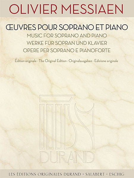 Oeuvres Pour Soprano Et Piano.