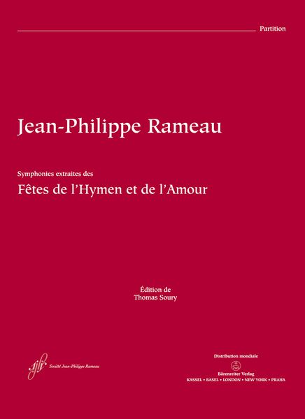 Les Fetes De l'Hymnen Et De L'amour : Symphonies Extraites De la Partition d'Orchestre.