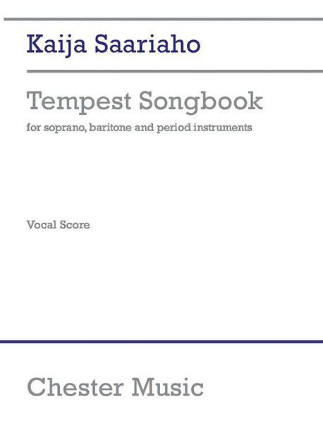 Tempest Songbook : For Soprano, Baritone and Period Instruments / Piano Red. by Raimonds Zelmenis.
