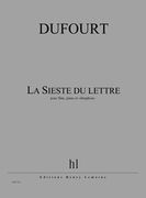 Sieste Du Lettré : Pour Flute, Piano Et Vibraphone.