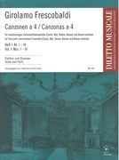 Canzonas A 4 : For Four-Part Instrumental Ensemble and Basso Continuo - Vol. 1, Nos. I-IV.