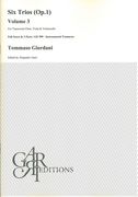 Six Trios (Op. 1), Vol. 3 : For Transverse Flute, Viola and Violoncello / edited by Alejandro Garri.