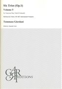 Six Trios (Op. 1), Vol. 5 : For Transverse Flute, Viola and Violoncello / edited by Alejandro Garri.
