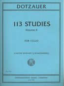 113 Studies, Vol. 2 : For Cello / edited by J. Klingenberg and Carter Enyeart.