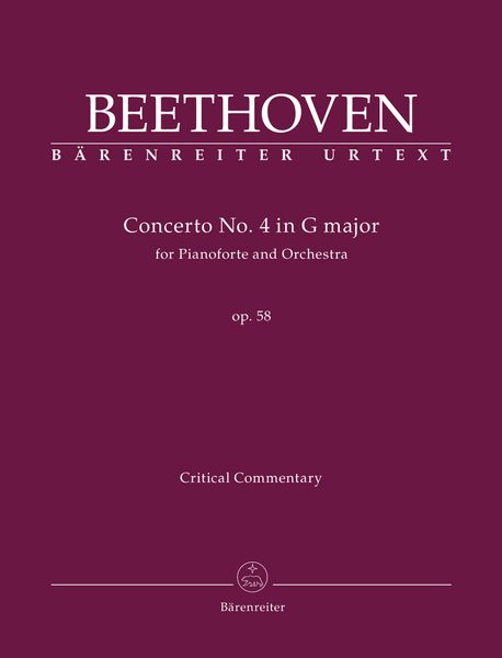 Konzert Nr. 4 In G, Op. 58 : Für Klavier und Orchester - Critical Commentary.