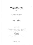 Unquiet Spirits, From The Soul Has Many Motions : For Concert Band (2014).