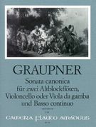 Sonata Canonica : For 2 Treble Recorders, Violoncello Or Viola Da Gamba and BC. [First Edition].
