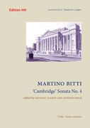 Cambridge Sonata No. 4 : For Violin and Basso Continuo / edited by Michael Talbot and Antonio Frigé.